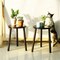 2x Small Side Table Round End Table Wood Plant Stand 3-Legs Stool Furniture Home